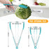 HOTEC Premium Stainless Steel Locking Kitchen Tongs Set of 2, 9" and 12", with Silicone Tips, Blue