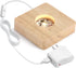 Facmogu Wooden LED Lights Display Stand, Multicolor Premium Rubber Wood, 6 LED for Selenite Tower and 3D Laser Crystal
