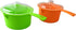 Set of 2 Microwave Saucepan with Lid, 800ml Each, Store Heat and Eat