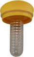 Dependable Industries 37oz BPA-Free Plastic Double Wall Tumbler with Silicone Straw and Fruit Infuser (Vibrant Yellow)