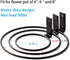 Maosen 6 Inch 6 Pack Plant Holder Ring Wall Mounted, Flower Pot Hangers Metal Plant Stand Hanging Bracket Basket Hooks