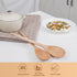 Wooden Cooking Spoons Set - 14 Inch Maple Wood Mixing Spoon, Nonstick Kitchen Serving Utensil, 2 Pieces