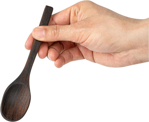 Restaurantware Coco Casa 6.3 Inch Serving Spoon - Durable Greaseproof Wooden Spoon for Hot and Cold Foods