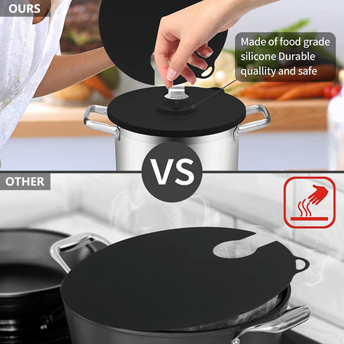 Sous Vide Precision Cooker Silicone Lids - Fits up to 11 Pot, Compatible with Anova Culinary Cookers, Prevents Water