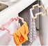 Pack 1) Kitchen Trash Bag Holder Towel Rack Garbage Bag Hanger Hanging Trash Garbage Hook(Blue