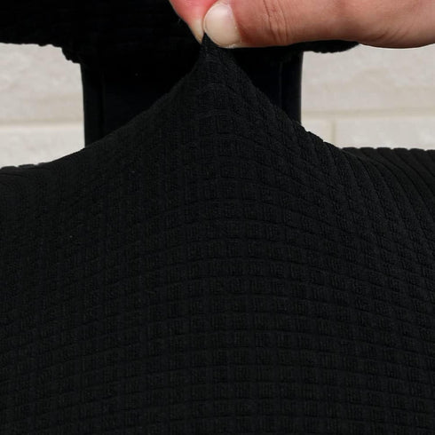 Yikko Office Chair Covers, Elastic Stretch Slipcovers for Computer Chair, Anti-dust Removable Washable Cover (Black)