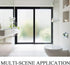 HIDBEA Privacy Window Film Frosted with UV Protection, Static Cling Reusable Glass Stickers, 35.4" x 8.2'