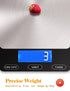Food Scale - 33lb Digital Kitchen Scale for Food, Ounces, Grams, Rechargeable 304 Stainless Steel, Black