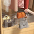 Noleja 2pcs 4 Closet (4) Clear Plastic Purse Handbag Organizer Sections Bag Shelf Divider Purse Display Stand Handbag