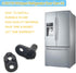 2182179 Refrigerator Door Cam Kit Replacement for Whirlpool Kenmore, Lower Door Closer