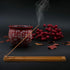 3 Pieces Bamboo Wood Incense Holder - Adjustable Angle Incense Burner with Ash Catcher, 9.8 Inches