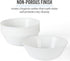 6-Piece 6-Inch Martha Stewart Opalton Soup and Cereal Bowls Lightweight, Chip and Break Resistant Opal Glass Bowls