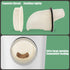 YOLCAR 6 Chicken Feeder No Waste, Ports Automatic Chicken Feeders with Hole Saw, Separate Feeding for Chickens, Poultry
