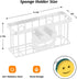 2 Cups/1 MURLONG Sponge Holder Smiley Face,Sink Caddy,Kitchen Organizer with Suction Adhesive Strips,Designed