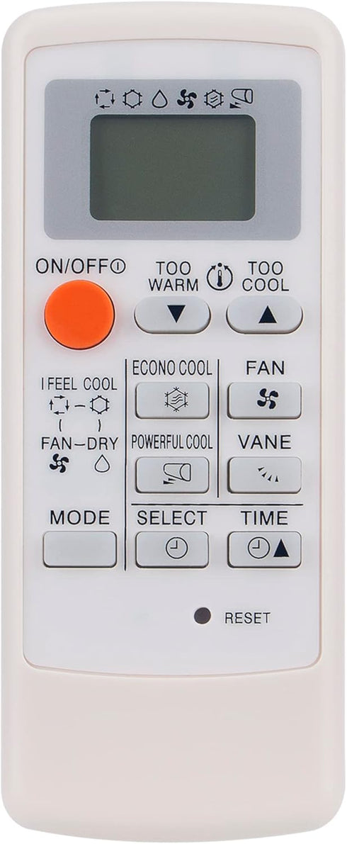 AULCMEET MSD-CD07VD Replace AC Remote, Compatible with Mitsubishi Air Conditioner Models MP07A, MP-04A, MP04B