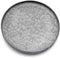 Funerom 9.8 inch Small Round Galvanized Metal Tray Decorative Tray with Corrugated Edges