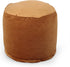 Gwinnett Velveteen Cylinder Pouf - Apricot