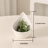 Dneuoir Herb Stripper Bowl, Ceramic Herb Peeling Bowl, Kitchen Herbs Leaf Stripping Tool, Pottery Herb Peeler for Kale