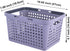 Plastic Shower Caddy Basket with Handles, Cleaning Supply for Dorm, School, Camping, Travel, Bathroom (Dark Grey)