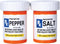 Pacific Giftware RX Pharmacy Prescription Bottles Ceramic Magnetic Salt and Pepper Shaker Set