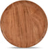 Samhita Set 4 (8" 8" 0.75") Acacia Wood Round Platters of for Ottoman or Side Table, Charcuterie Board or Cheese