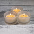 Ivory Vanilla Scented Clear Cup Tealight Candles, Set of 50