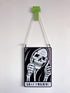 Stay Positive Skull Metal Sign Decor, 12" x 8" for Grunge, Goth, and Emo Room Styles