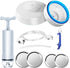 Mason Jar Vacuum Sealer Kit with Accessory Hose for Wide and Regular Mouth Jars, Manual Portable Vacuum Pump and Lid