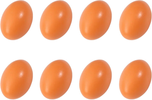 Azatemgo Dummy 8 Fake Wooden Eggs Eggs Nest Eggs Hens Eggs PCS