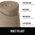 Gorilla Grip Drawer Shelf and Cabinet Liner, Thick Strong Grip, Non-Adhesive Liners Protect Kitchen Cabinets and Cupboard, Bathroom Drawers, Easy Install, Breathable Mat, 12" x20', Beige by Gorilla Grip