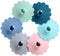 Set of 6 Extra Large Silicone Cup Lids, Universal Camping Mug Covers, Assorted Colors