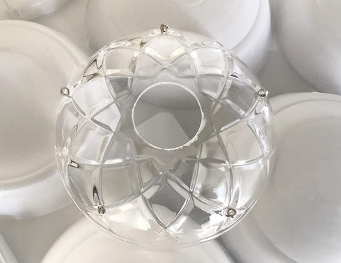 Asfour Crystal 1 4-Inch, 5 30% 5 38mm Piece - Clear Side Holes Asfour Lead Crystal Bobeches for Chandelier with U-Drops