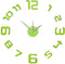 Philip Whitney Green Color Numbers Design Adhesive DIY Modern Wall Clock