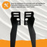 Kings Brand Furniture Bed Frame Footboard Extension Brackets, Set of 2 for Twin, Full, Queen, King Sizes