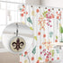 Fleur De Lis New Orleans Flower Crystal Glass Shower Curtain Hooks, Decorative Bathroom Decor - Set of 12