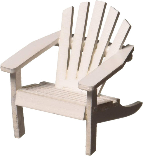 Timeless Minis JCD9190-564 Mini Adirondack Wood Chair White