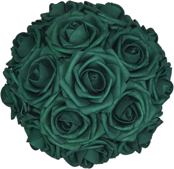 50pcs Artificial Flower, Real Touch Foam Roses Decoration for Wedding Bridesmaid Bridal Bouquet Centerpieces