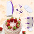 QIANG 2 Pcs Cake Measuring Marker, Draw Balance Ruler for Cake Decoration Line and Edge Decorating Tools