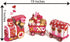 3 Set Valentine Tabletop Love Express Train - Cute Piece - Valentine's Day Home Decor and Centerpieces