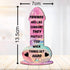 5.8in 2.8in) Friends Are Like Condoms (Multi-Coloured Marble Effect, Mdf Wood Small x - Birthday Gift for Female