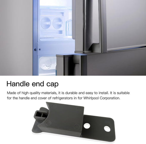 W10917049 Handle End Cap Replacement for Whirlpool WRT108FZDT01 Refrigerator, Replace W10838116, PS11770023, W10653466