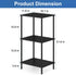3 31.6" ETELI Tier Tall End Table Height Telephone Table Tall Side Table with Storage Small Sofa Entryway Table Night