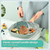 Silicone Fish Spatula Turner, Wide Slotted Pancake Spatula for Nonstick Cookware, Heat-Resistant to 600°F (Green)