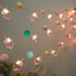 ChiRee 9.85FT Unicorn String Lights Cute Pom Poms Fairy LED String Lights Battery Operated with Timer Decor Lights