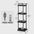 4-Tier BKBK11401 MAHANCRIS Bookshelf, Bookcase, Vertical Tall Narrow Book Shelf for Small Space, Open Storage Display