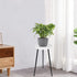 ARTORA 18 Inch (18.11' 9.25") Indoor Plant Stand, Mid Century Wood Plant Stool Adjustable White Corner Tall Plant Sand