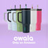 Owala Stainless Steel Triple Layer Insulated Travel Tumbler, 40 oz, Pink (Watermelon Breeze)