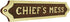 Treasure Gurus Chiefs Mess Brass Door Sign, Maritime Ships Plaque