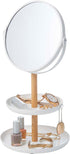 YAMAZAKI home Tosca Accessory Trays/Mirror, White
