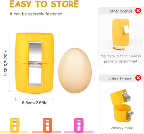 SBMKK 3 Pcs Egg shell opener, Eggshell opener, Egg Clip for Raw Eggs, Egg PeelerNot for Hard-boiled eggs, Home kitchen